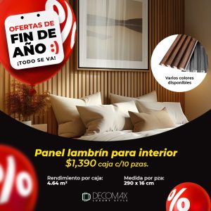 PROMOCIÓN PANEL LAMBRÍN PARA INTERIORES