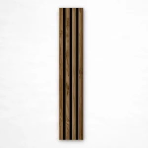 Panel WPC Lambrín <br>AL13 color negro/madera