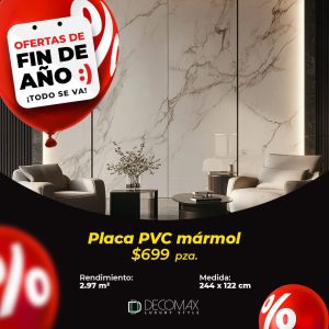 PROMOCIÓN PLACA PVC MÁRMOL